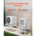 thumbnail image 6 of VEVOR Mini Split Ground Stand, Adjustable Anti-Vibration Mini Split Stand for 9000-24000 BTU Ductless Air Conditioner Heat Pump, Heavy Duty AC Base Bracket Floor Mount w/ 441LBS Max. Load Capacity, 6 of 9