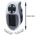 thumbnail image 3 of Electric Mini Heater Fan Heater 500w Portable Plug-in Wall Outlet Home, 3 of 4
