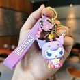 thumbnail image 5 of Hello Kitty Elf Sitting and Hugging Style Keychain Sanrio Anime Cinnamoroll Kuromi Cute Cartoon Girl Backpack Pendant Decoration, 5 of 9