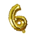 thumbnail image 2 of Globo Metálico Icasi Num 6 Rosa Dorado, 2 of 4