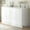 White, variant on MUZZ Queen Size Murphy Cabinet Bed with USB Charging Station&Folding Foam Mattress for Bedroom/Apartment/Living Room(White)