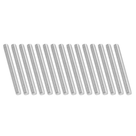 Uxcell 3/8"-16 Fully Threaded Rod, 15Pcs 3.9" Length 304 Stainless Steel Thread Screw