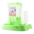 thumbnail image 3 of Comedero automático para mascotas, dispensador de comida desmontable, botella de agua, herramienta de alimentación para gatos y perros, color verde, 3 of 11