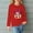 Red, variant on Cethrio Long Sleeve Tops for Girls, Casual Printed Crewneck Pullover Shirts Beige Size 4-5 T
