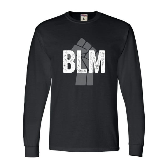 Adult Fist BLM Black Lives Matter Long Sleeve T-Shirt