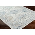 thumbnail image 3 of BoutiqueRugs Tana Traditional Area Rug - Machine Washable - Ivory, Medium Gray, Teal - 5'3" x 7', 3 of 11