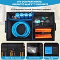 thumbnail image 5 of Kohree 74L Car Trunk Organizer with Lid, Heavy Duty Foldable Garage Tool Storage Box Collapsible Storage Bin for SUV Truck RV Home Camping, Blue, 5 of 9