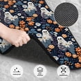 thumbnail image 3 of Pofeuu Cute ghost in the flowers Print Car Foot Mat Set of 4 Pieces - All-Weather Full Set Floor Mats for Cars Trucks SUVs, 3 of 7