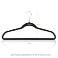 thumbnail image 3 of Furinno Cintre pour Costume, Lot de 50, Noir, 3 of 4