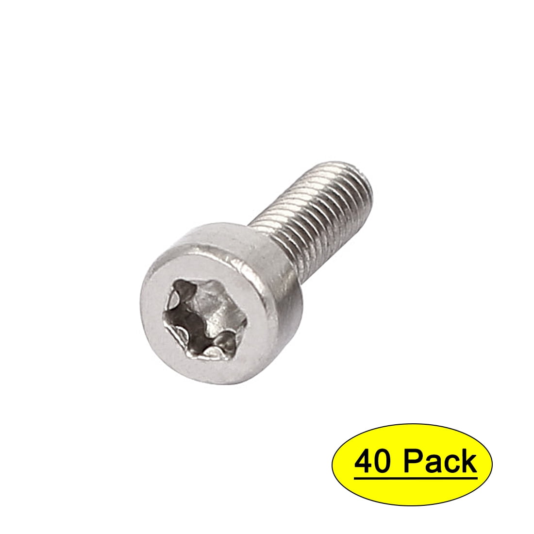 M2.5x8mm Thread 304 Stainless Steel Torx Socket Cap Screw T8 Torx Drive