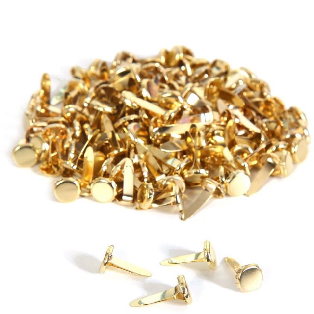 Clavos de doble pie hechos a mano, de color redondo, para dos pies, accesorios decorativos para uñas con forma de oveja