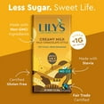 thumbnail image 2 of Creamy Milk Chocolate Style Bar by Lily's | Made with Stevia, No Added Sugar, Low-Carb, Keto Friendly | 40% Cocoa | Fair Trade, Gluten-Free & Non-GMO Ingredients | 3 ounce, 12-Pack, 2 of 4