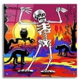 thumbnail image 1 of Epic Art 'Skeleton Dance' by Howie Green, Acrylic Glass Wall Art, 24"x24", 1 of 8