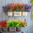 thumbnail image 3 of 8 Pcs Outdoor Fake Plants UV Resistant Artificial Tall Grass Plants Faux Tropical Flowers Bushes Décor Fall Winter Summer Planters Patio Front Door Porch Plastic Greenery & Shrubs Decoration, 3 of 5