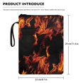 thumbnail image 6 of HELLHERO Bible Case Bag for Friend, 11.4 Inch X 8.66 Inch Book Organzoer Holder with Pocket, Textbook Paperbacks Supplies Fire for Women, Fire, 6 of 6