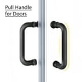 thumbnail image 6 of Sunny Shower Corner Entry Sliding Shower Door 36 in.D x 36 in. W x 72 in. H in Black Shower Enclosure, 6 of 8