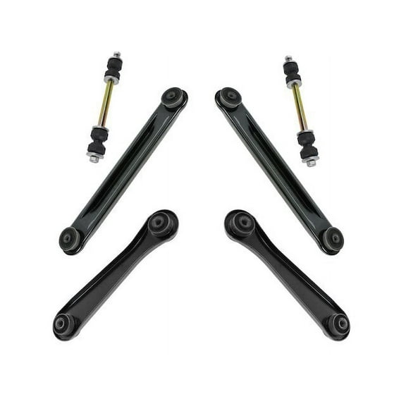 Rear Control Arm and Sway Bar Link Kit 6 Piece - Compatible with 1998 - 2011 Ford Crown Victoria 1999 2000 2001 2002 2003 2004 2005 2006 2007 2008 2009 2010
