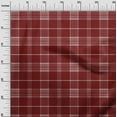 thumbnail image 2 of oneOone Cotton Silk Brick Red Fabric Madras Check Quilting Supplies Print Sewing Fabric By The Yard 42 Inches Wide, 2 of 4