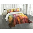 thumbnail image 3 of Ambesonne Modern Quilted Bedspread Set 3 Pcs, Rainbow Colored Image, King Size, Multicolor, 3 of 5