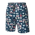 thumbnail image 2 of Yiaed Dental Seamless Print Men's Swim Trunks with Lining Quick Dry Sports Shorts Beach Shorts Boardshorts-Medium, 2 of 5