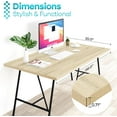 thumbnail image 4 of Kaboon 36x20 inch Universal Table Top, Oak, 4 of 6