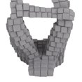 thumbnail image 5 of DecMode 6"W, 13"H Polystone Contemporary Sculptures, Gray, 3-Piece, 5 of 8