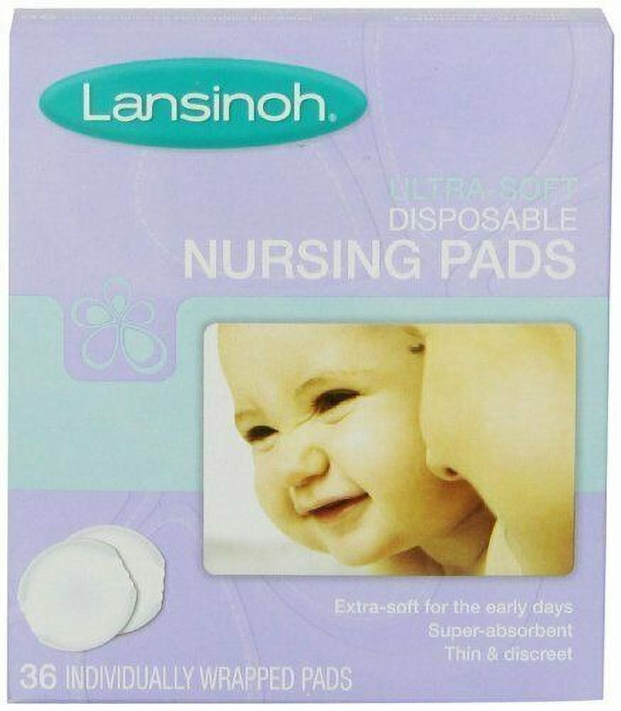 Lansinoh Ultra Soft Disposable Nursing Pads, 36 count - Pack of 6