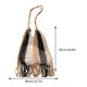 thumbnail image 1 of Lady Bohemian Satchel Bags Bolsos tejidos con cuerda para vacaciones en la playa (negro), 1 of 8