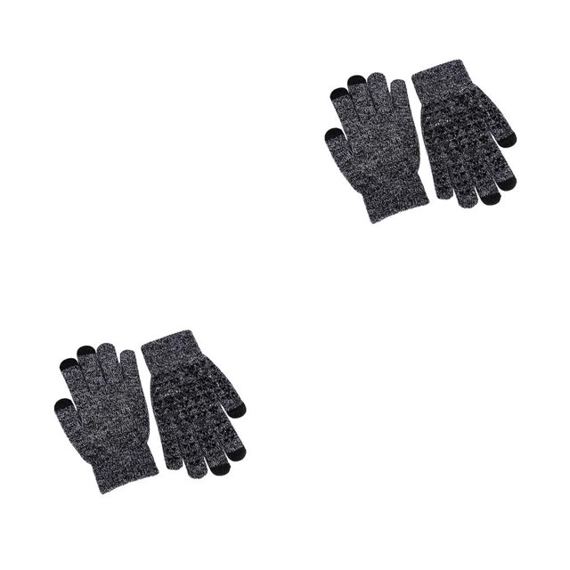 Qarigey Guantes de punto Cubiertas para mantener el calor Accesorio de ropa de moda Pantalla táctil gruesa Guante de punto con dedos completos Tipo 10 tipo 10 2piezas Qarigey CBP264962