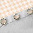 thumbnail image 4 of Homewish Orange Plaid Black Out Curtains, Geometric Buffalo Grid Curtains Pack of 2 (42x63 Each), Cute Checkered Bedroom Curtains, Luxury Room Decor, 4 of 6