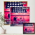 thumbnail image 4 of Designart 'Bicycle By Oriental Zozoji Temple Tokyo' Vintage Framed Canvas Wall Art Print, 4 of 5