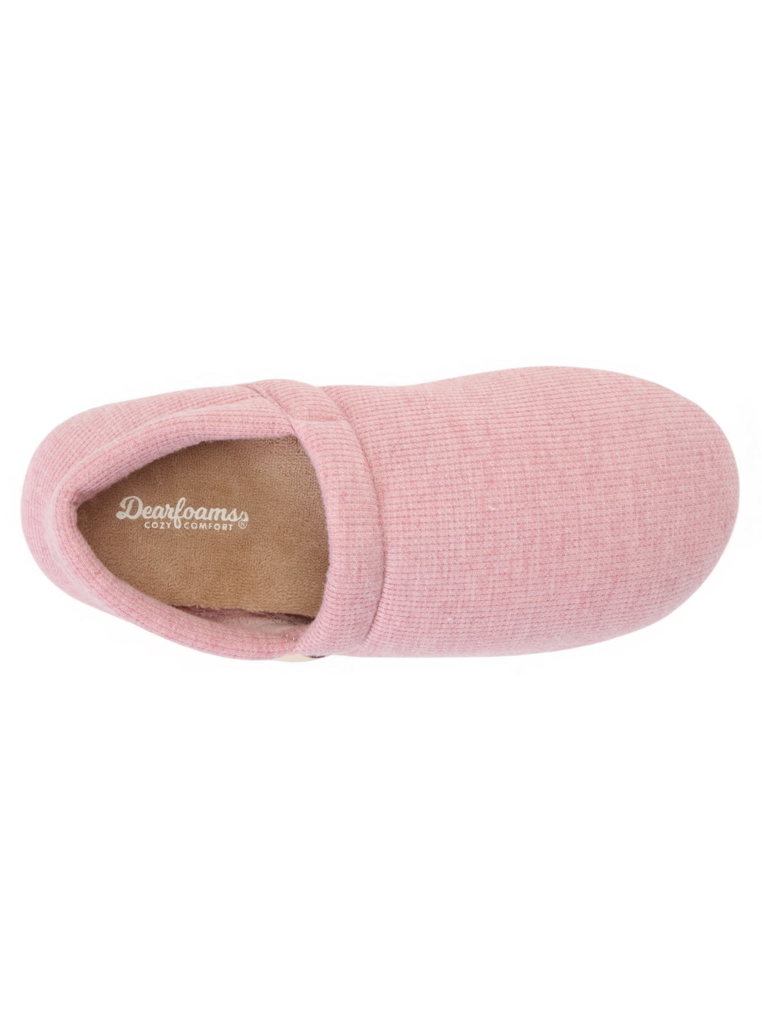 Dearfoams Cozy Comfort Women's Travel Jersey Knit Slipper Socks