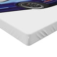 thumbnail image 2 of Ambesonne Teen Room Fitted Sheet, Race Car Vivid, Twin Size, Blue Grey, 2 of 3