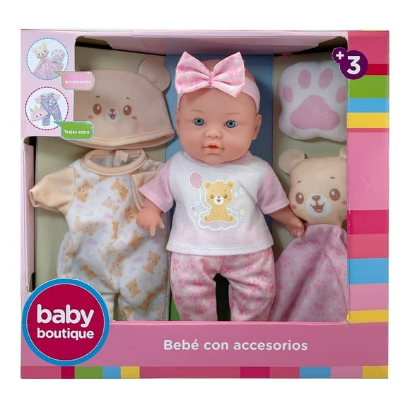 Muñeco Baby Boutique Bebé Blando Beige