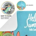 thumbnail image 2 of Dish Drying Mat Kitchen Counter Hello Summer Cute Dog Dishes Drainer Pad Absorbent Microfiber Reversible 18"x24", 2 of 7