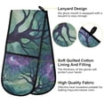 thumbnail image 2 of Yayeee Double Oven Mitt Kitchen Heat Resistant Baking 35" x7" Quilted Glove, Moonlight Forest, 2 of 6