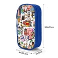 thumbnail image 6 of Bob's Burgers Big Capacity Pencil Case, Aesthetic Pen Pouch Storage Bag, Office Supplies Organizer, Pen Cases Pencil Bag with Multiple Compartments, 6 of 7