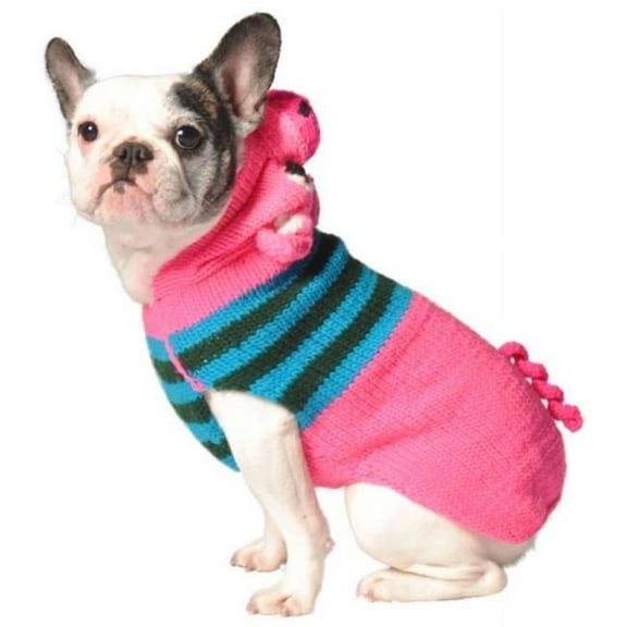 Chilly Dog CLLD-PIG-XXL Handmade Pig Hooded Wool Dog Sweater - 2XL