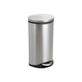 thumbnail image 1 of Safco Step-On - Poubelle - Elliptique - Couvercle Rabattable - 7,5 gal - Pédale - Acier Inoxydable, 1 of 1