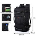 thumbnail image 2 of KAKA Travel Backpack Carry-On Bag Water Resistant Flight Approved Weekender duffle backpack Rucksack Daypack for Men Women (Black), 2 of 5
