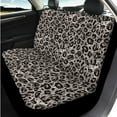thumbnail image 3 of Uorisanigo Gray Leopard Print 14 Pieces Car Seat Covers Full Set with Auto Steering Wheel Cover Cars Headrest Cover Cars Console Cover Seat Belt Pads Keychain Comfortable Soft Fit Car SUV, 3 of 6