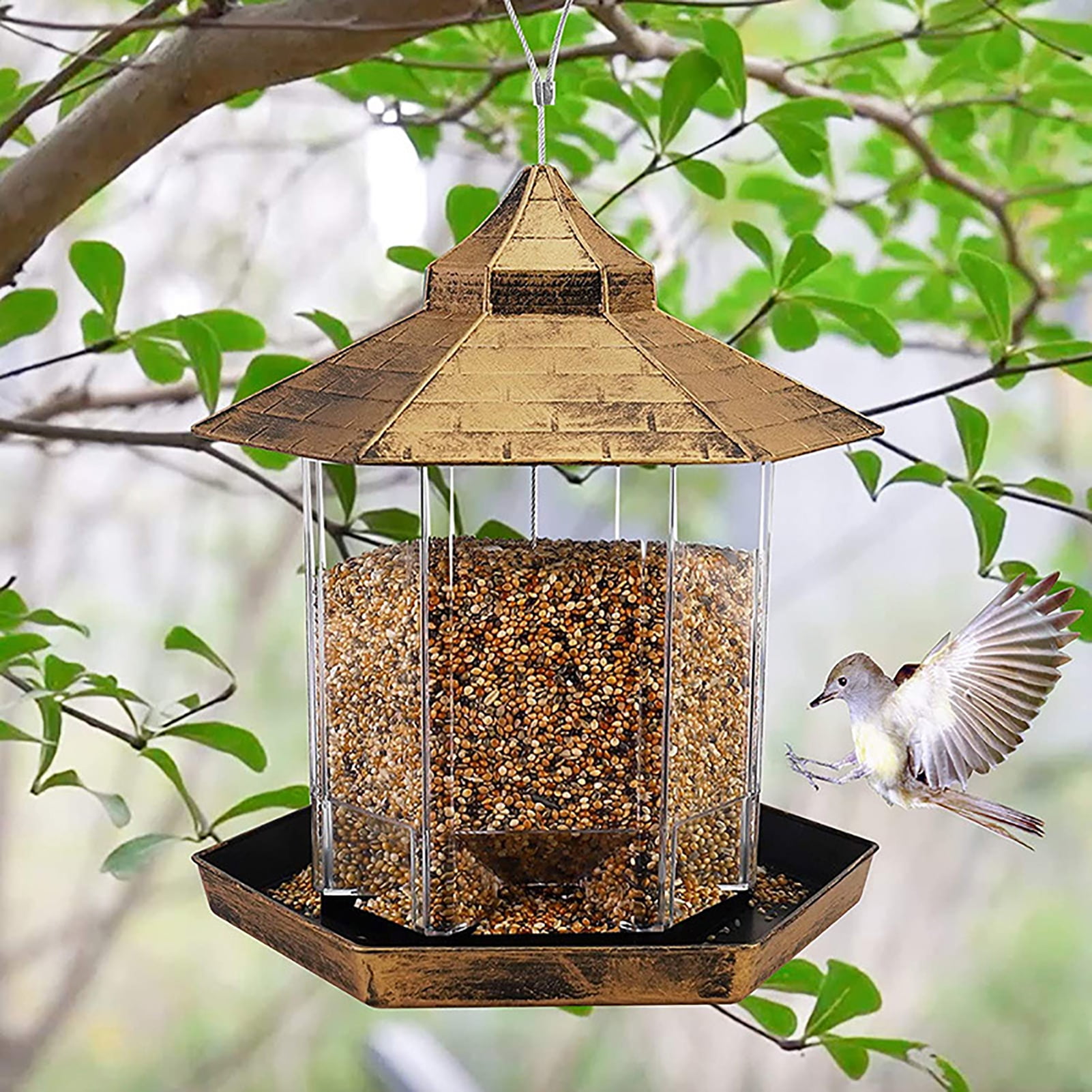 Honrane EasytoInstall Bird Feeder 1 Set, Large Capacity, Convenient