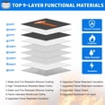 thumbnail image 2 of 6200°F Fireproof Document Bag with Lock, Upgraded Fireproof Bag with Zipper/Reflective Strip, 9 Layers of Heat Insulated Materials, Fireproof Money Bag for Cash, 14.2"x11" Fireproof Pouch, 2 of 7