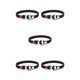 thumbnail image 1 of Guardurnaity trenzada con cuentas Retro Estética Brazalete tejido Parejas Aniversario Unisex Joyería de moda Negro Negro 5Conjunto, 1 of 6