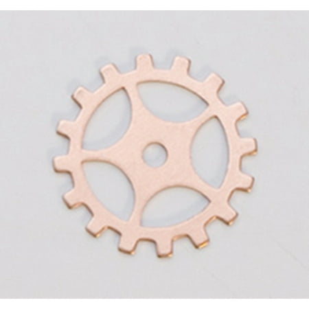 

Copper Gear with Spokes 24 Gauge 3/4 Inch Pack of 6