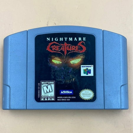 NIGHTMARE CREATURES - ( Nintendo 64 Console 1997 ) NTSC Or Pal Cartridge only Best Quality Rep Combined Shipping Satisfaction Guaranteed!