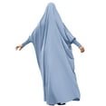 thumbnail image 3 of OBEEII Women Muslim Dresses Hooded Prayer Dresses Hihab Abaya One-Piece Islamic Prayer Dresses Eid Ramadan, 3 of 9