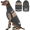 Dark-Gray, variant on Kuoser Dog Sweater, Fleece Anti-Pilling Pet Clothes, Winter Turtleneck with Snowflake Pattern for Small to Large Dogs, Dark-Gray, M