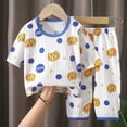 thumbnail image 2 of Gubotare Long Sleeve Toddler Pajamas Kids Soft Sleepwear Long Sleeve Boys Girls Pajama Outdoor 2-Piece Tops Pant Casual Sets Tie Dye Pj 3T 4T (Dark Blue,3-4 Years), 2 of 4