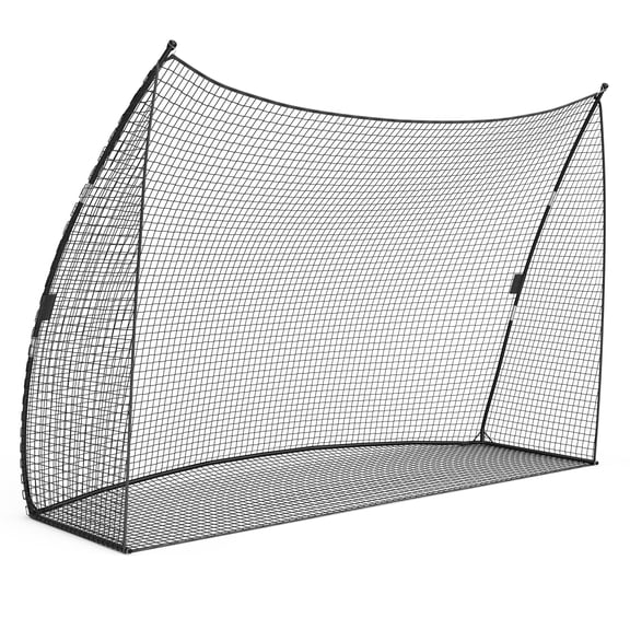 EcoSummer 10x7 ft Golf Practice Net, Portable Golf Hitting & Training Net with Carry Bag, Heavy-Duty Sports Net for Indoor Outdoor Use, Black